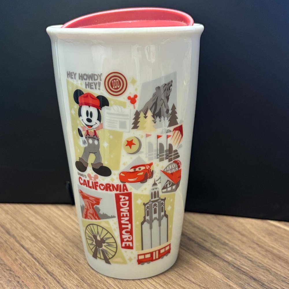 Starbucks Disney California Adventure ceramic tumbler